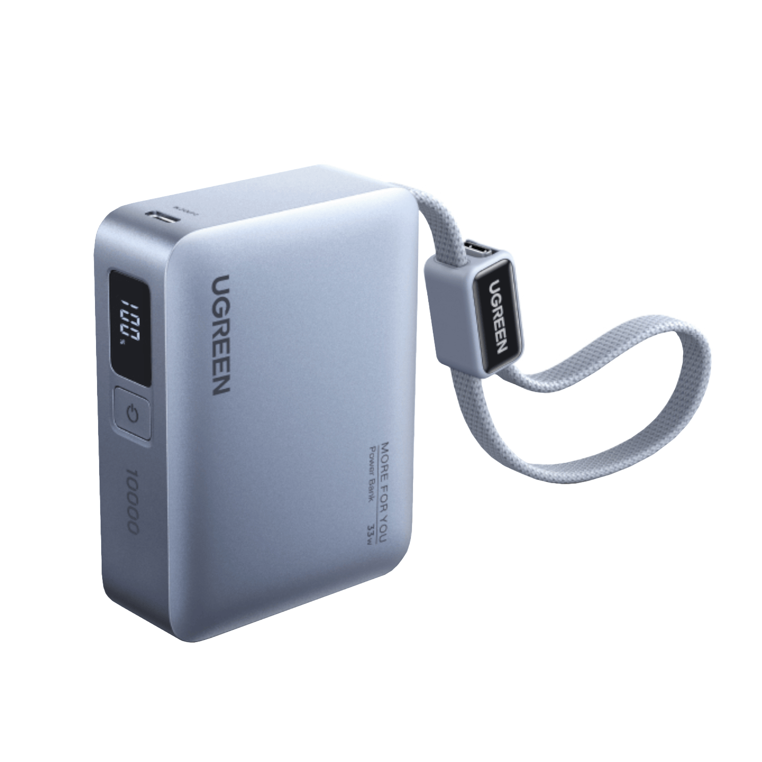 UGreen Nexode 10000mAh 30W Power Bank with Built-in USB Type-C Cable-2