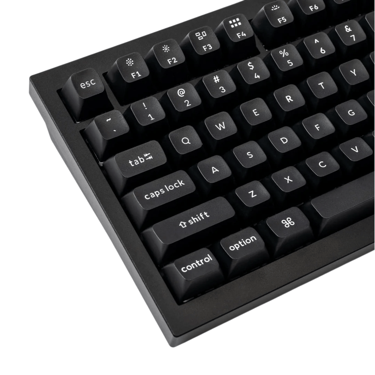 Keychron double Shot KSA PBTFull Keycap Set - White On Black-1