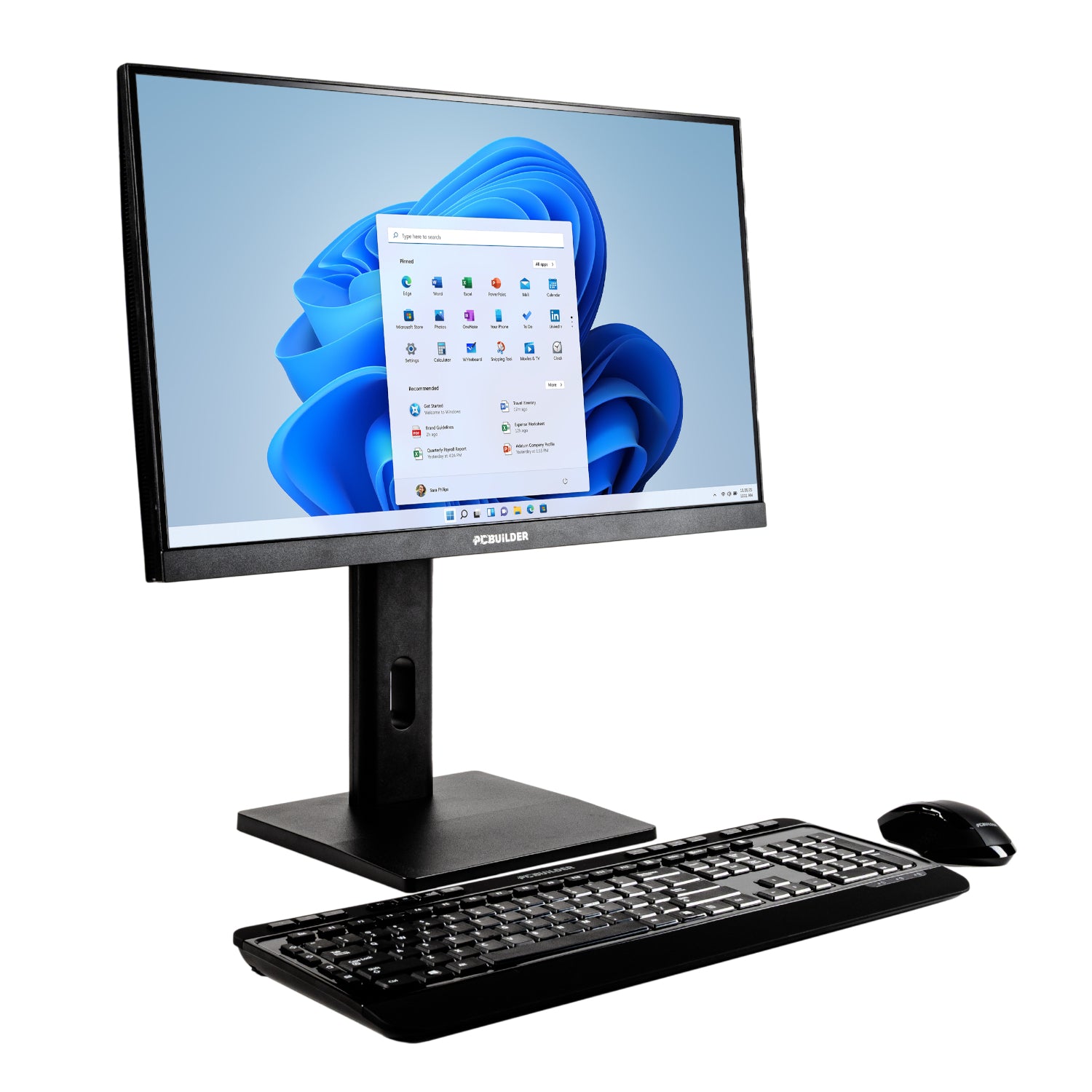 PCBuilder FUSION 24" Intel Core i3-12100 8GB DDR5 512GB Windows 11 AiO Desktop PC-1