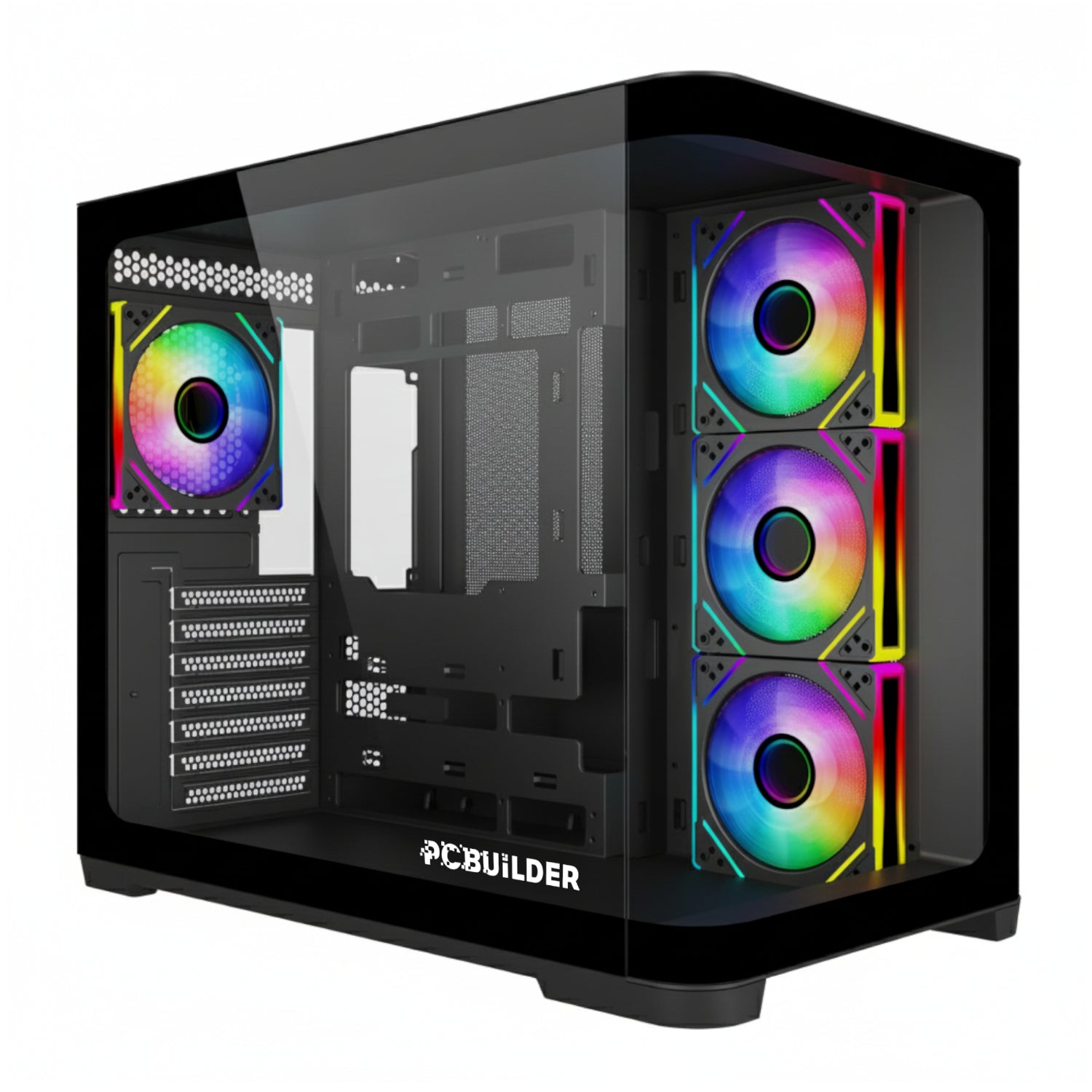 PCBuilder HOLDFAST ATX Back-Connect Gaming Chassis-0