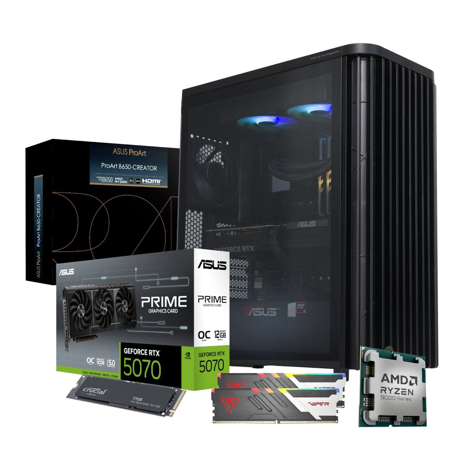 PCBuilder Ryzen 9 9900X MICHELANGELO Windows 11 Creator PC-1