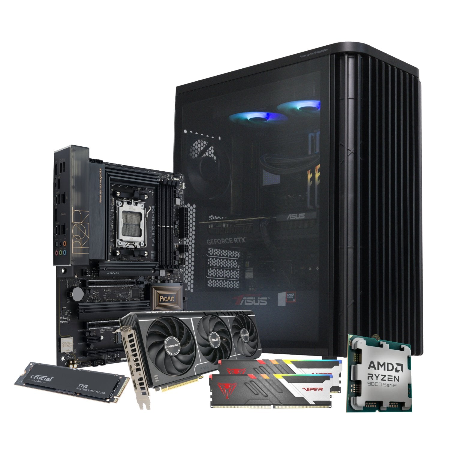 PCBuilder Ryzen 9 9900X MICHELANGELO Windows 11 Creator PC-15