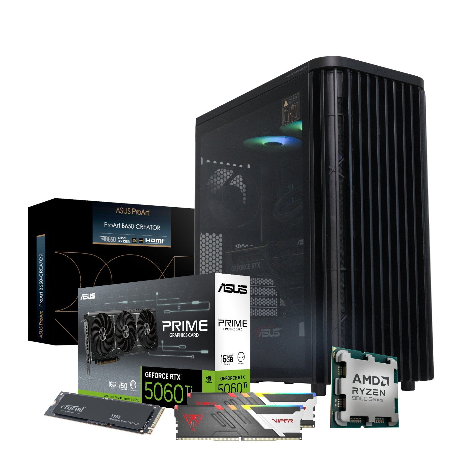 PCBuilder Ryzen 7 9700X MONET Windows 11 Creator PC-1