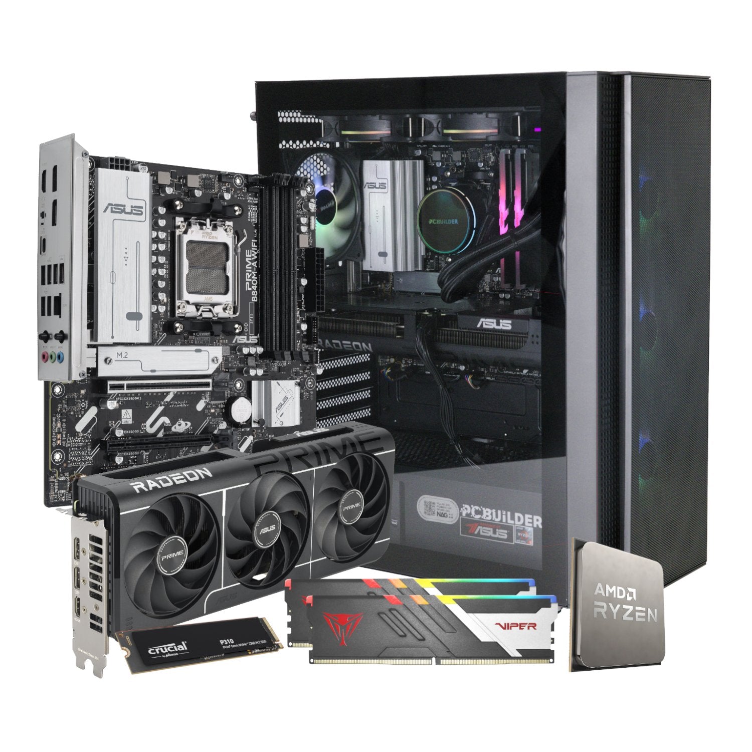 PCBuilder Ryzen 5 7600 SEEKER Windows 11 Gaming PC-15