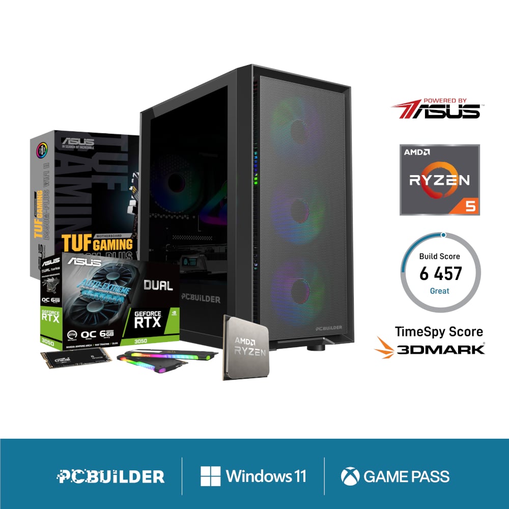 PCBuilder Ryzen 5 5600X SENTINEL Windows 11 Gaming PC-0