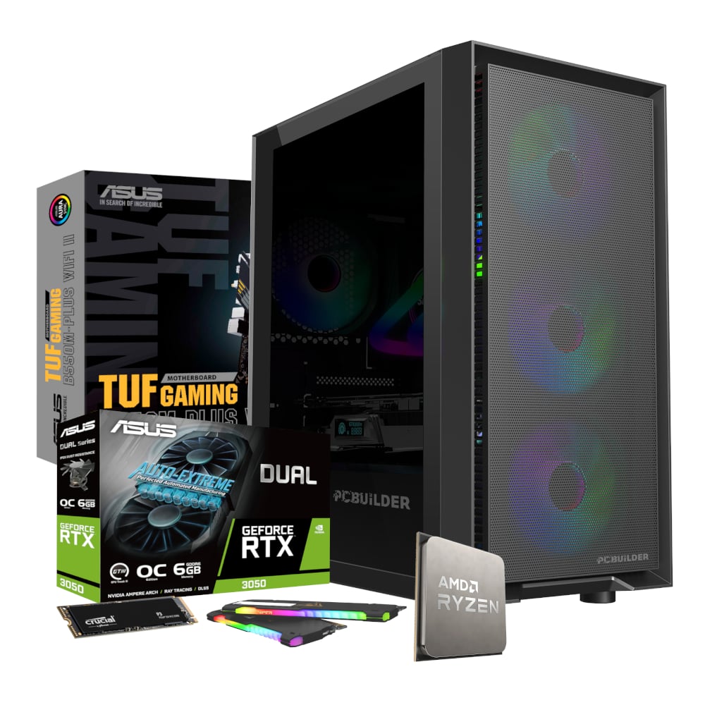 PCBuilder Ryzen 5 5600X SENTINEL Windows 11 Gaming PC-1