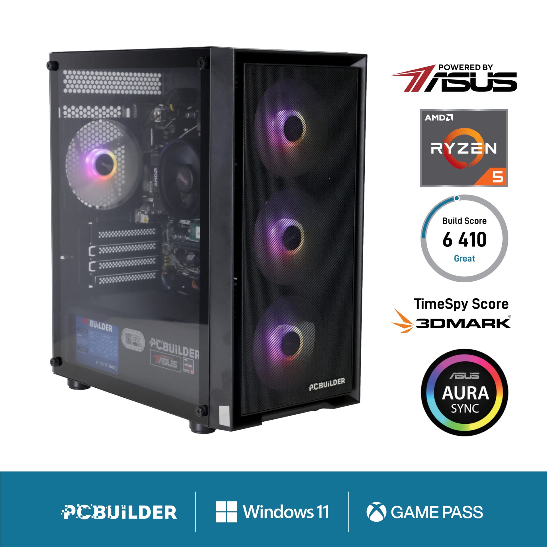 PCBuilder Ryzen 5 5500 STALKER Windows 11 Gaming PC-0