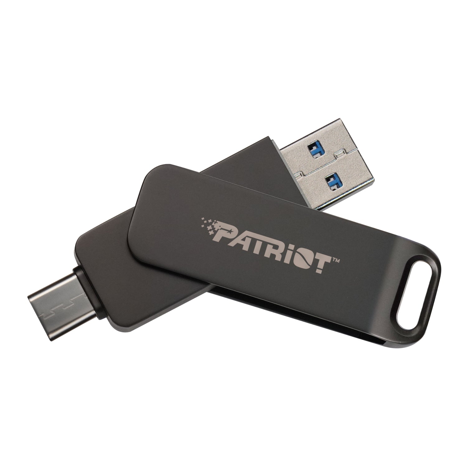 Patriot Rage R550 64GB USB3.2 Swing Type A to Type-C Flash Drive-0