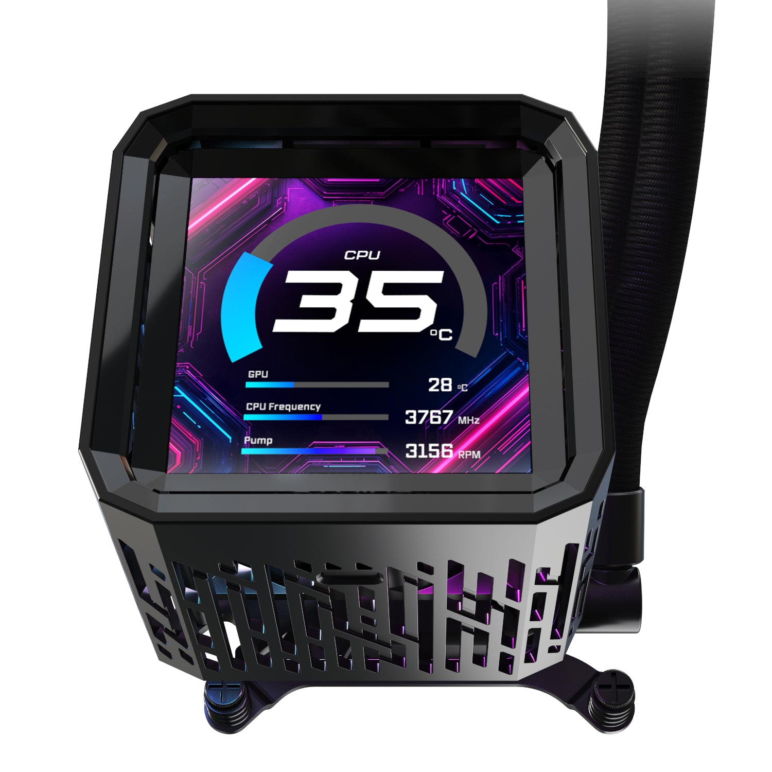 ASRock Phantom Gaming 360 LCD All-in-one Liquid CPU Cooler - Black-4