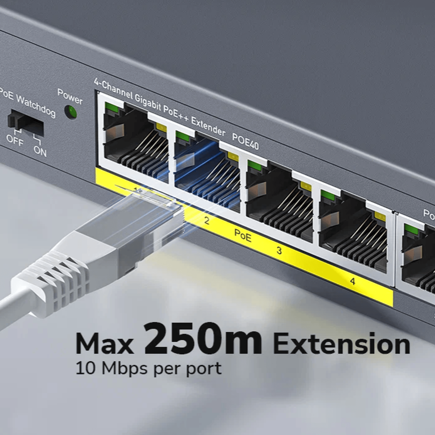 Cudy 4 Port Gigabit PoE 1x PoE Input 60W Switch-2