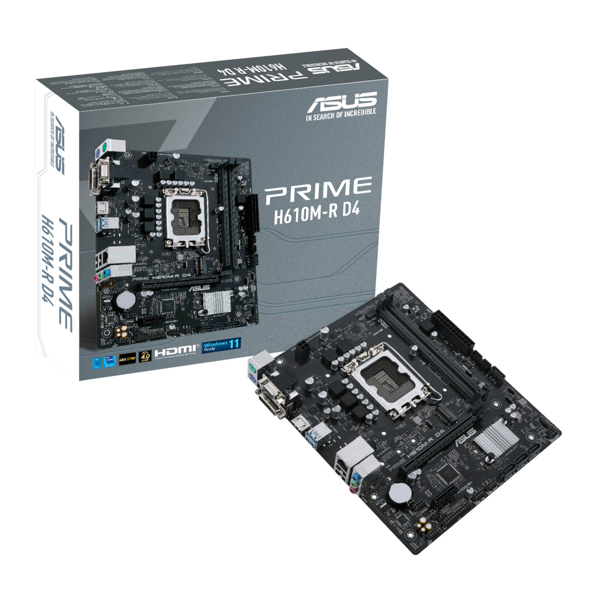 ASUS Prime H610M-R D4 LGA1700 M-ATX Motherboard-0