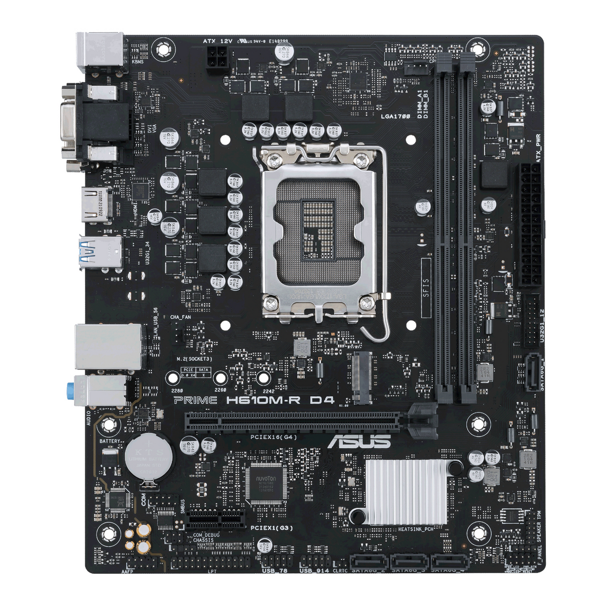 ASUS Prime H610M-R D4 LGA1700 M-ATX Motherboard-1