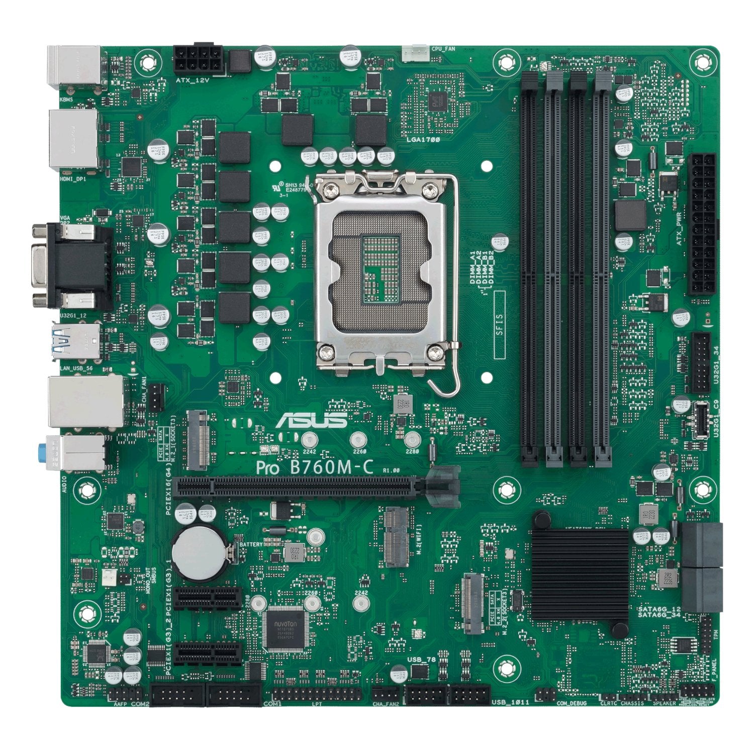 ASUS PRO B760M C CSM LGA 1700 M-ATX Motherboard-1