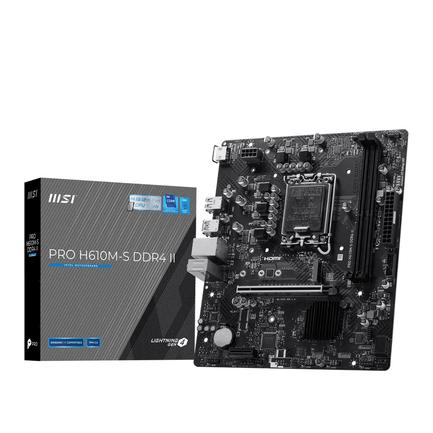 MSI PRO H610M-S DDR4 II LGA1700 M-ATX Motherboard-0
