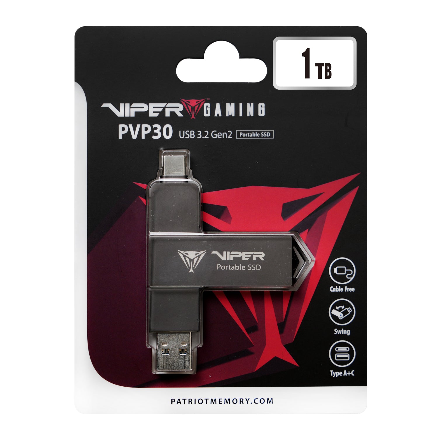 Patriot PVP30 1TB Duo Compact External Portable SSD-4