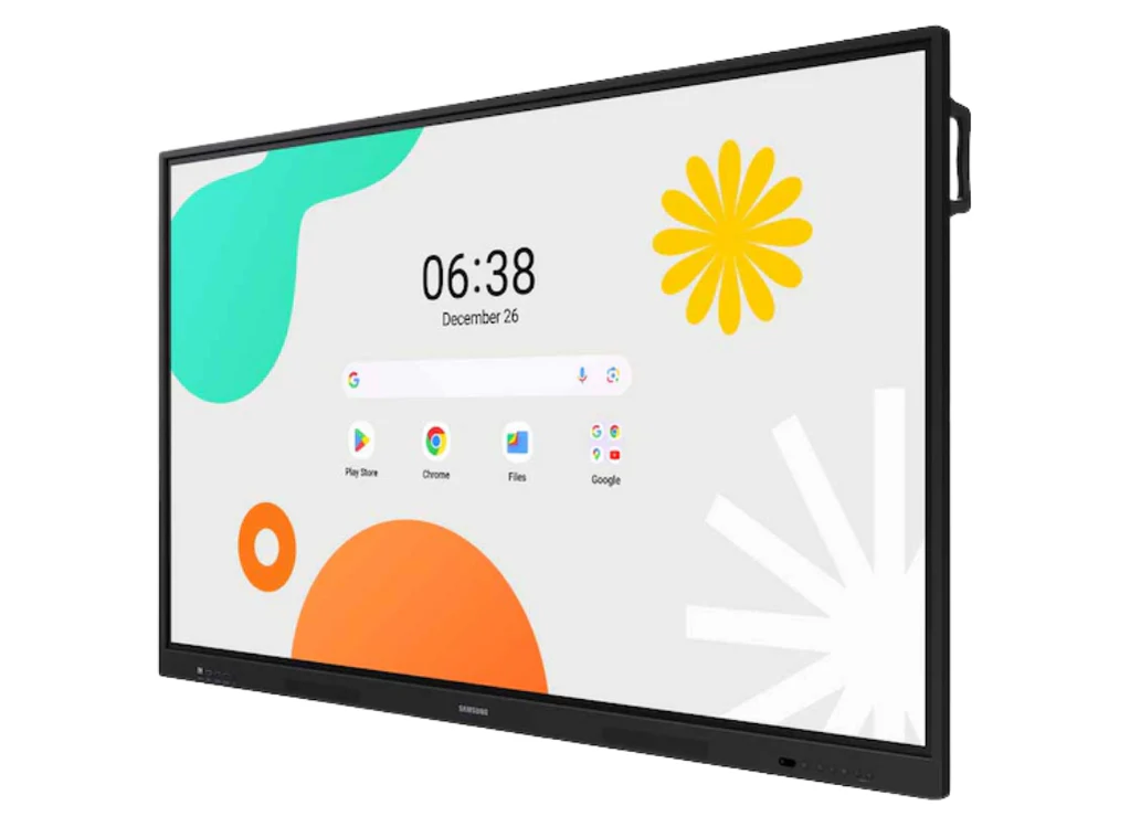 Samsung 86" Android Interactive Display  Android 14 EDLA Certified  Resolution: 3840 x 2160  UHD  400nit Brightness  Build in Speakers  HDMI out  40 PTS touch  Wi-Fi & BT  7 YEAR WARRANTY-0