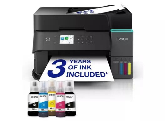Epson 35ppm Mono 23ppm Colour A4 Print Scan Copy USB Wi-Fi/Wi-FiDirect Ethernet ADF DuplexPrint incl 1 set of ink (2 x Black)-0
