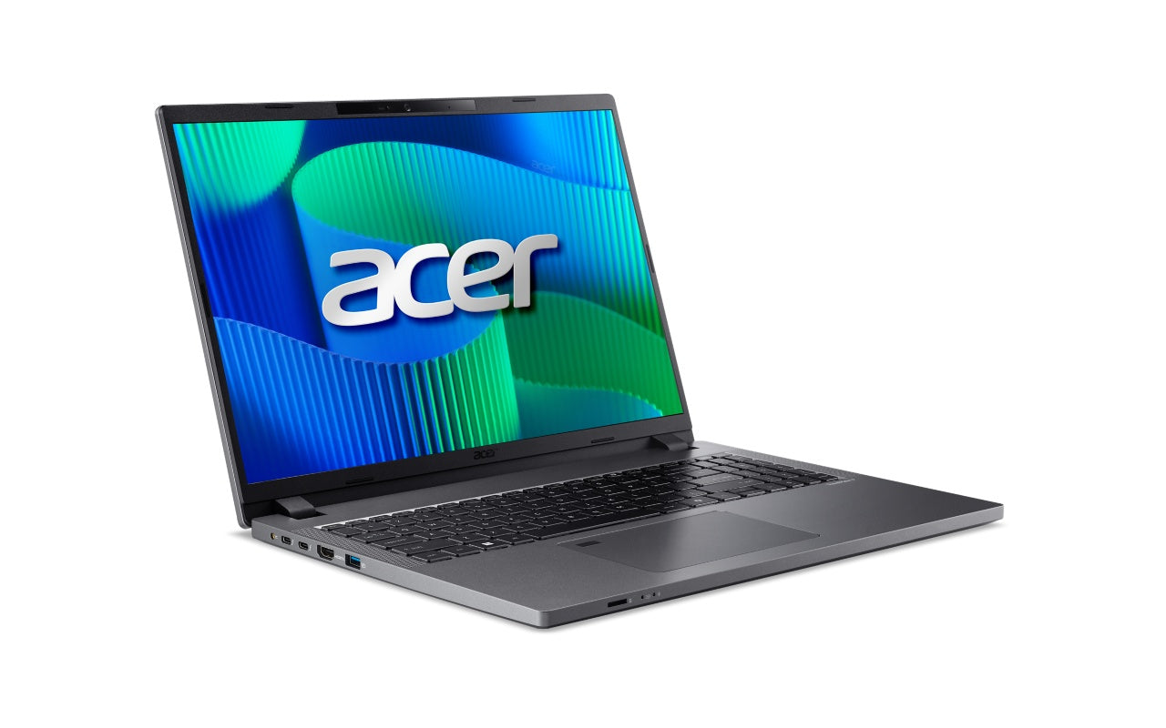 Acer TravelMate TMP216-51-G2-TCO-78Z4 16" WUXGA SlimBezel IPS Intel Core 7 processor 150U 16 GB DDR5 + 1 Extra DIMM Slot 512GB PCIe NVMe SSD (HDD upgrade kit ) Micro SD card reader WIFI6E+BT 2x2 AX+BT 6E BackLit KB FRP 53Wh Li-ion battery 65W Ty-0