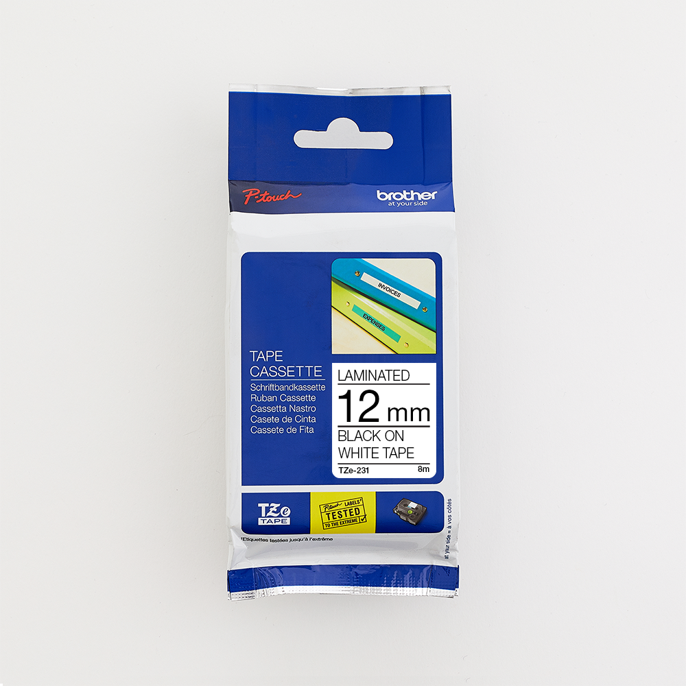 Brother 24MM Blue on White Laminated tape-0