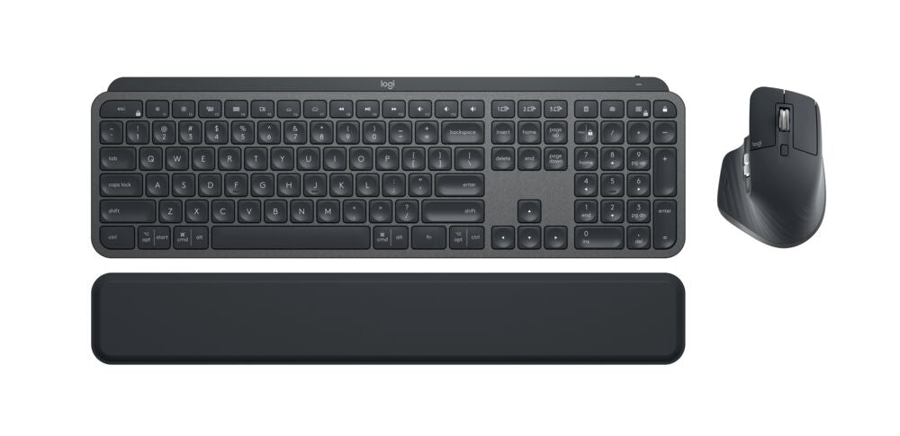 Logitech MX Keys S Combo - Wireless Keyboard and Mouse combo - Slimline - Graphite - Bluetooth-0