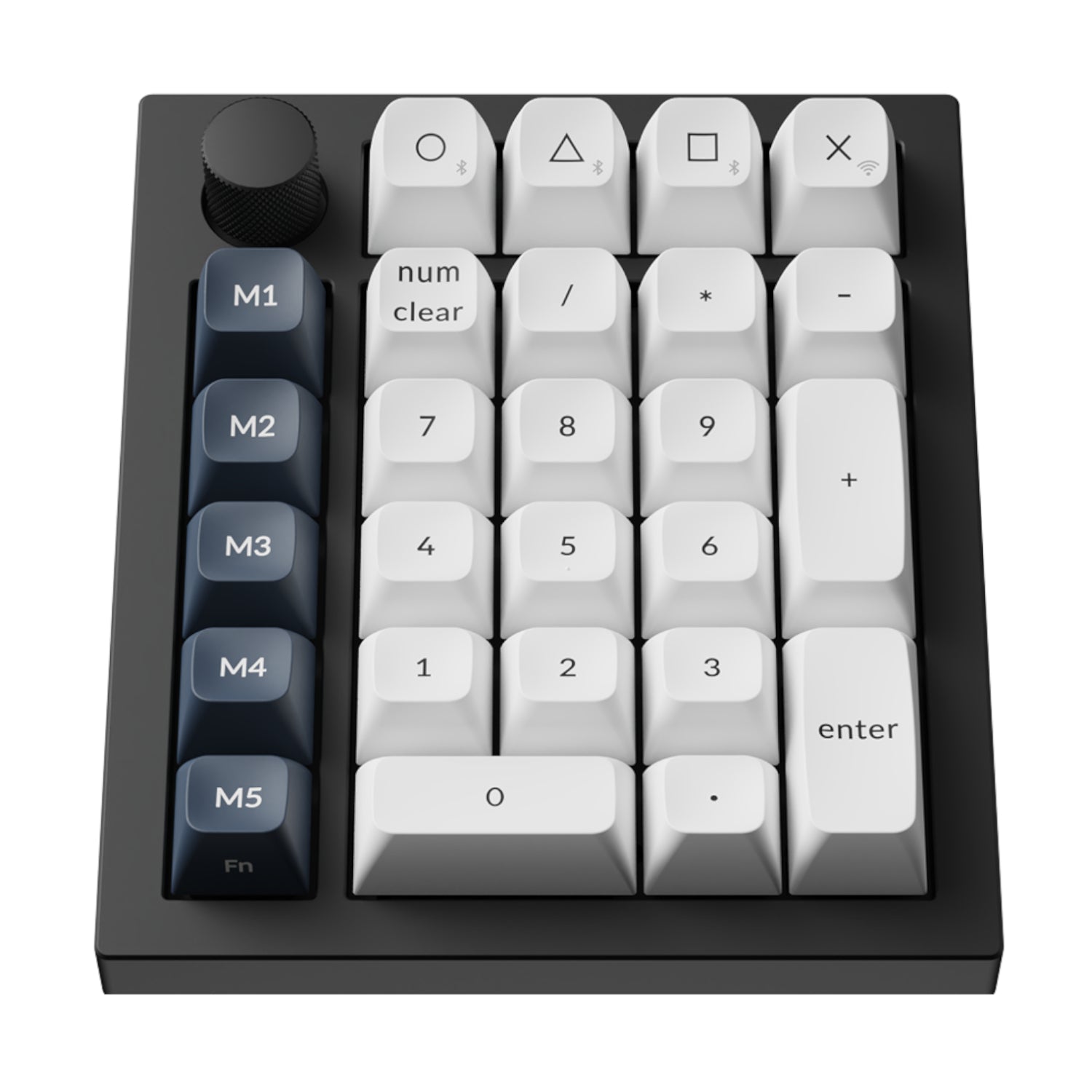 Keychron Q0 Max QMK Gateron Jupiter Banana RGB Wireless Custom Number Pad Shell White-1