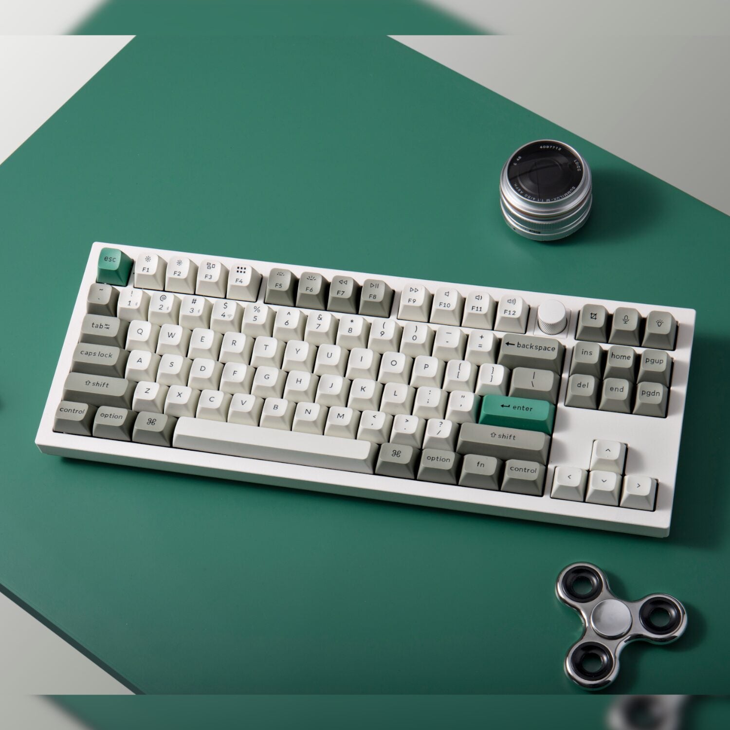 Keychron Q3 Max 80% Full Assembled Knob Red Switch Hot-Swap Gateron Jupiter RGB Wireless Keyboard - Shell White-2