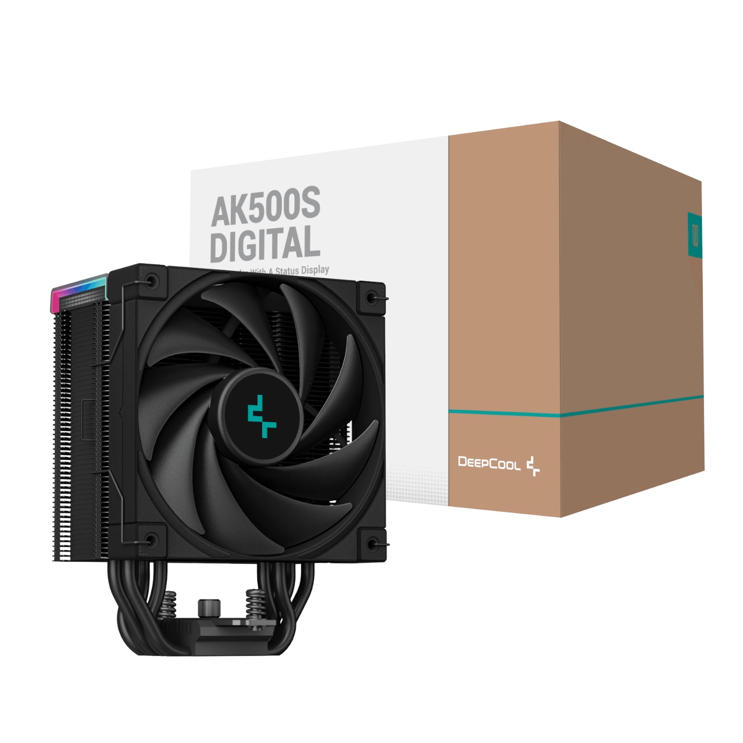 DeepCool AK500S Digital 120mm Air CPU Cooler - Black-0