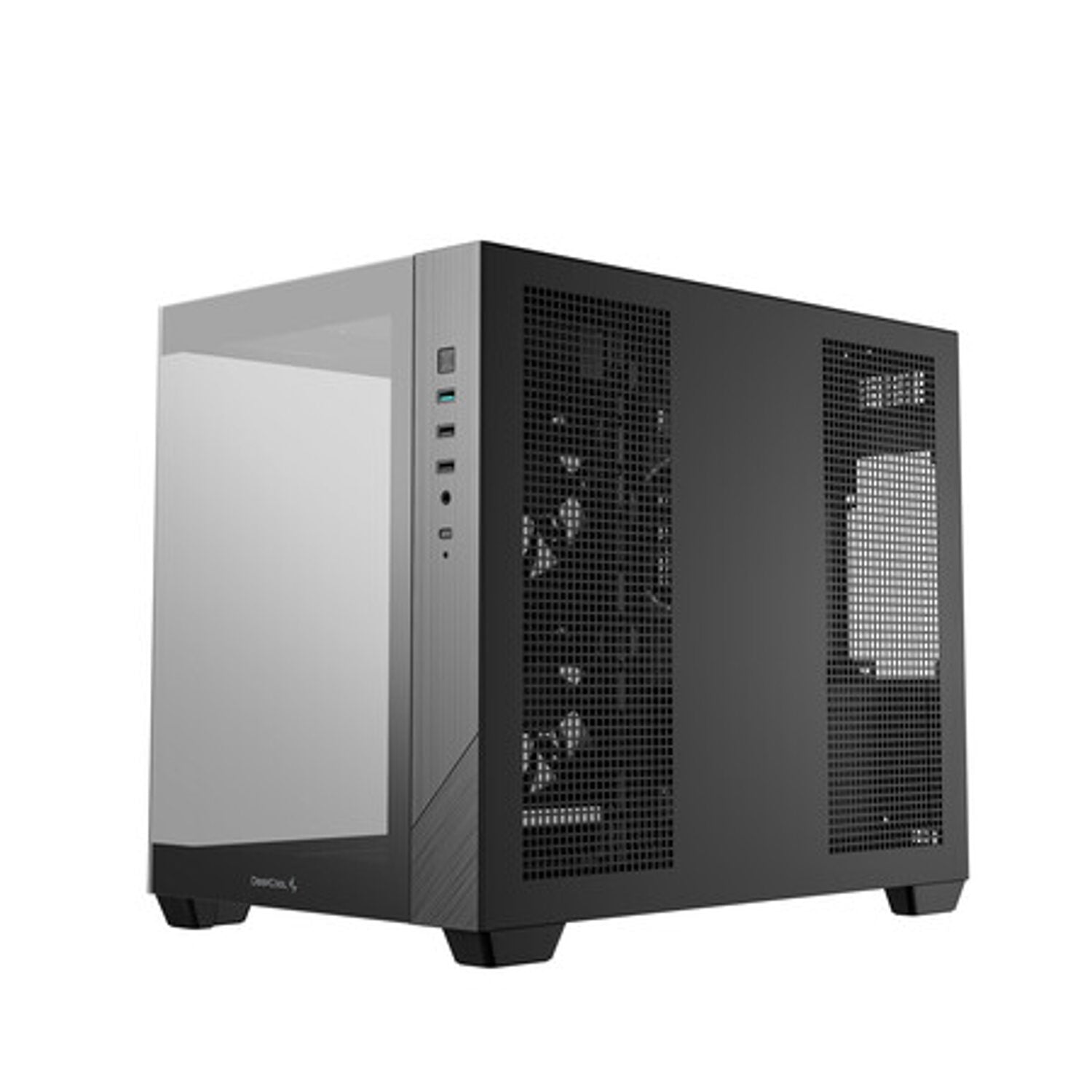 Deepcool CG330 3F Panoramic Dual-Chamber Micro-ATX Gaming Chassis - Black-5
