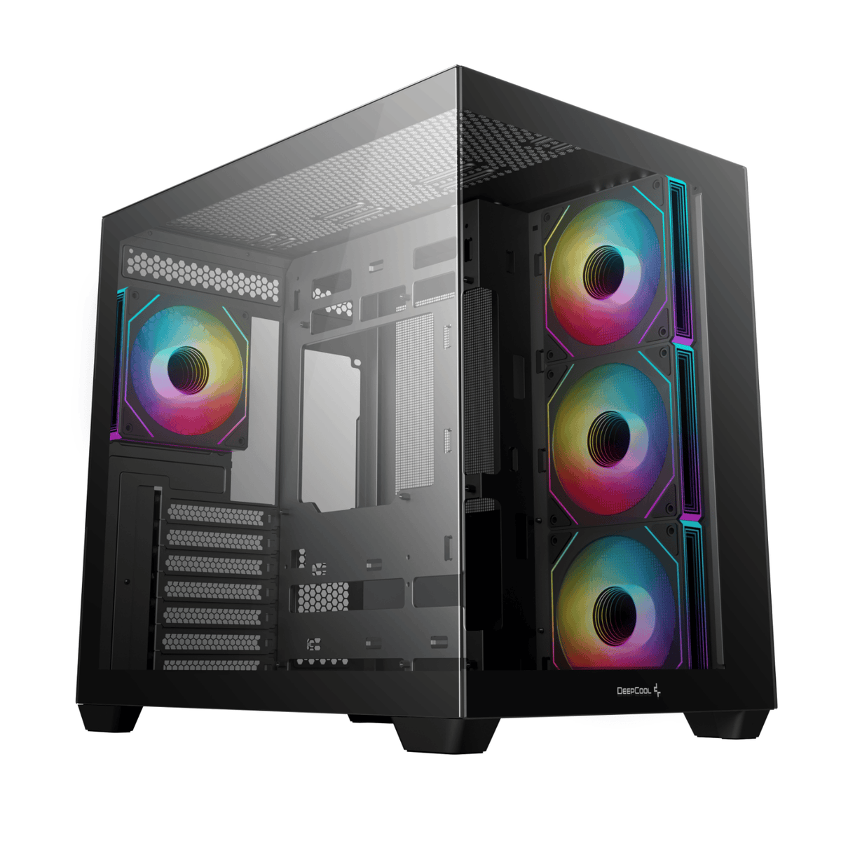 DeepCool CG530 4F Tempered Glass ATX Gaming Chassis - Black-0