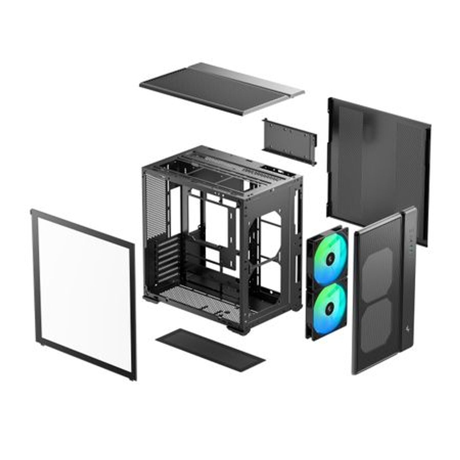 DeepCool CG590 Mesh 2F ATX ARGB Gaming Chassis - Black-9