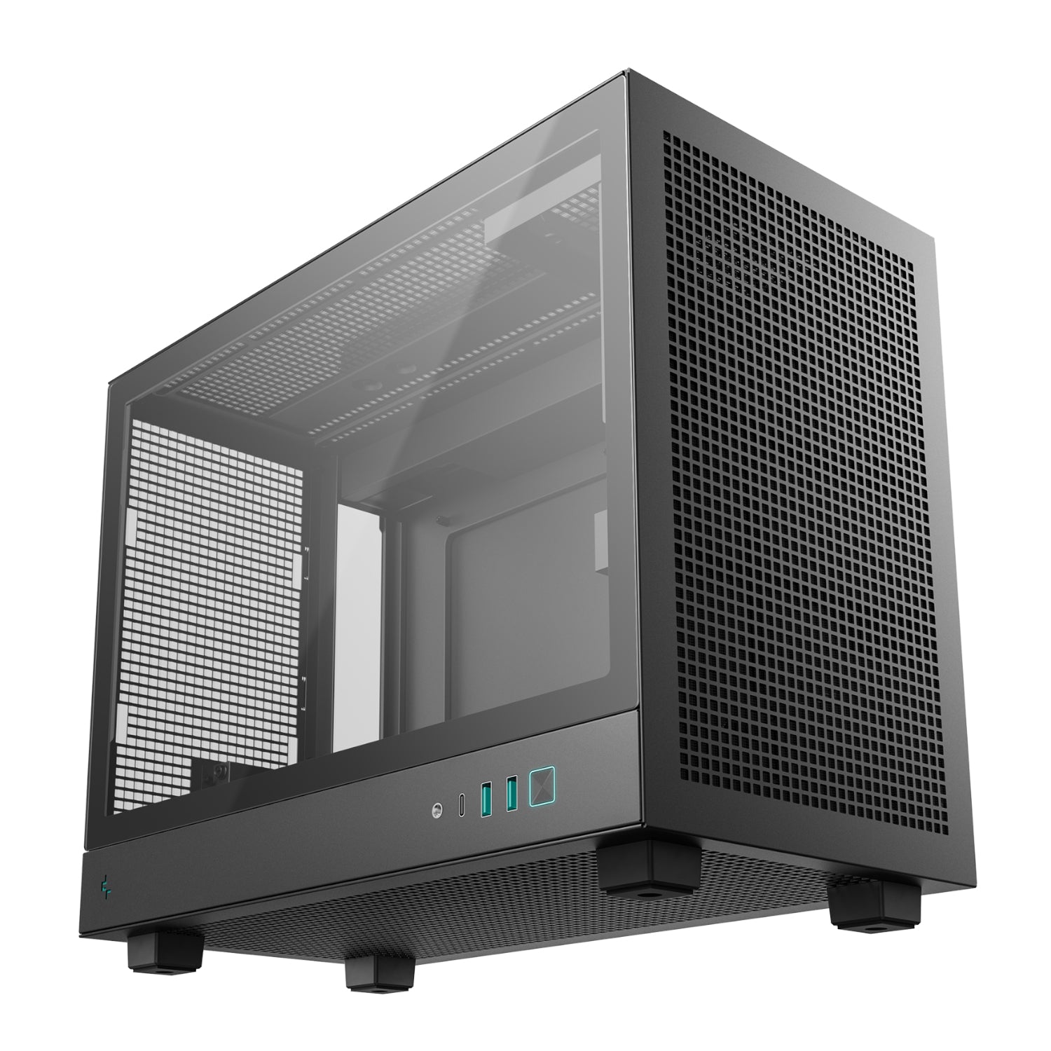 DeepCool CH160 PLUS Micro-ATX Chassis - Black-1