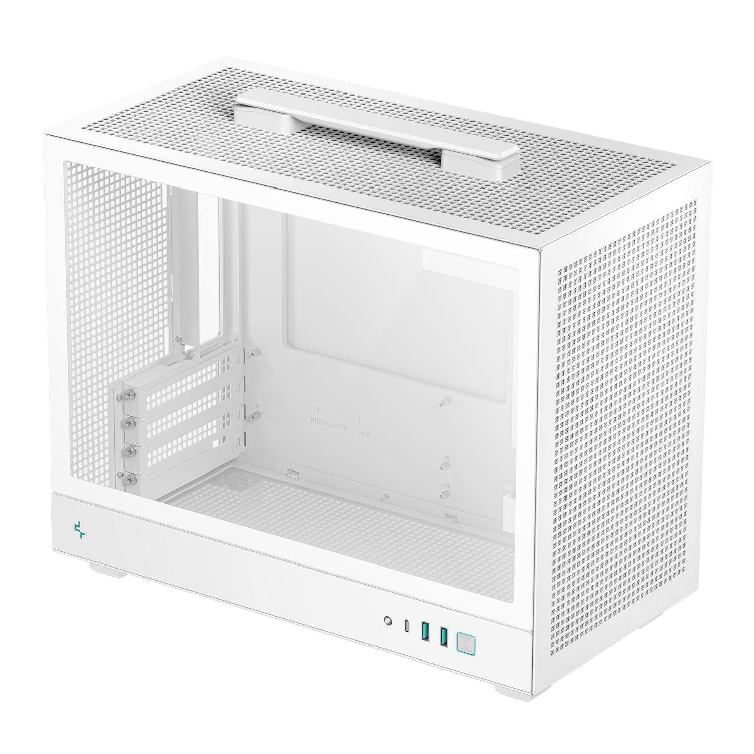 DeepCool CH160 PLUS Micro-ATX Chassis - White-5