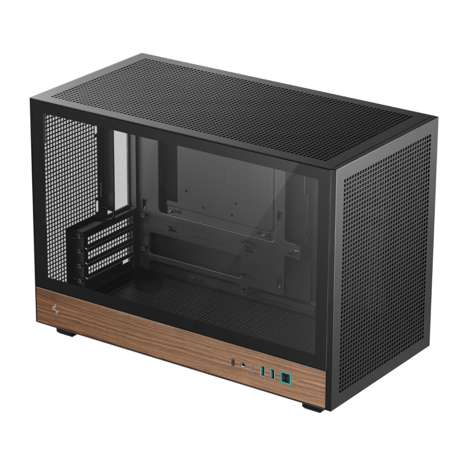 DeepCool CH260 Wood mATX Gaming Chassis - Black-3