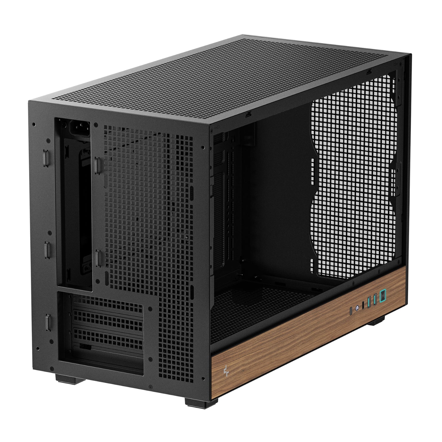DeepCool CH260 Wood mATX Gaming Chassis - Black-4