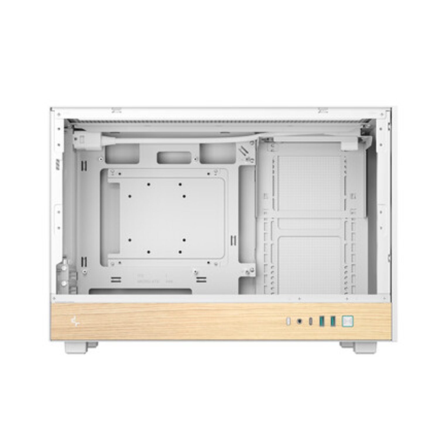 DeepCool CH260 Wood mATX Gaming Chassis White-3