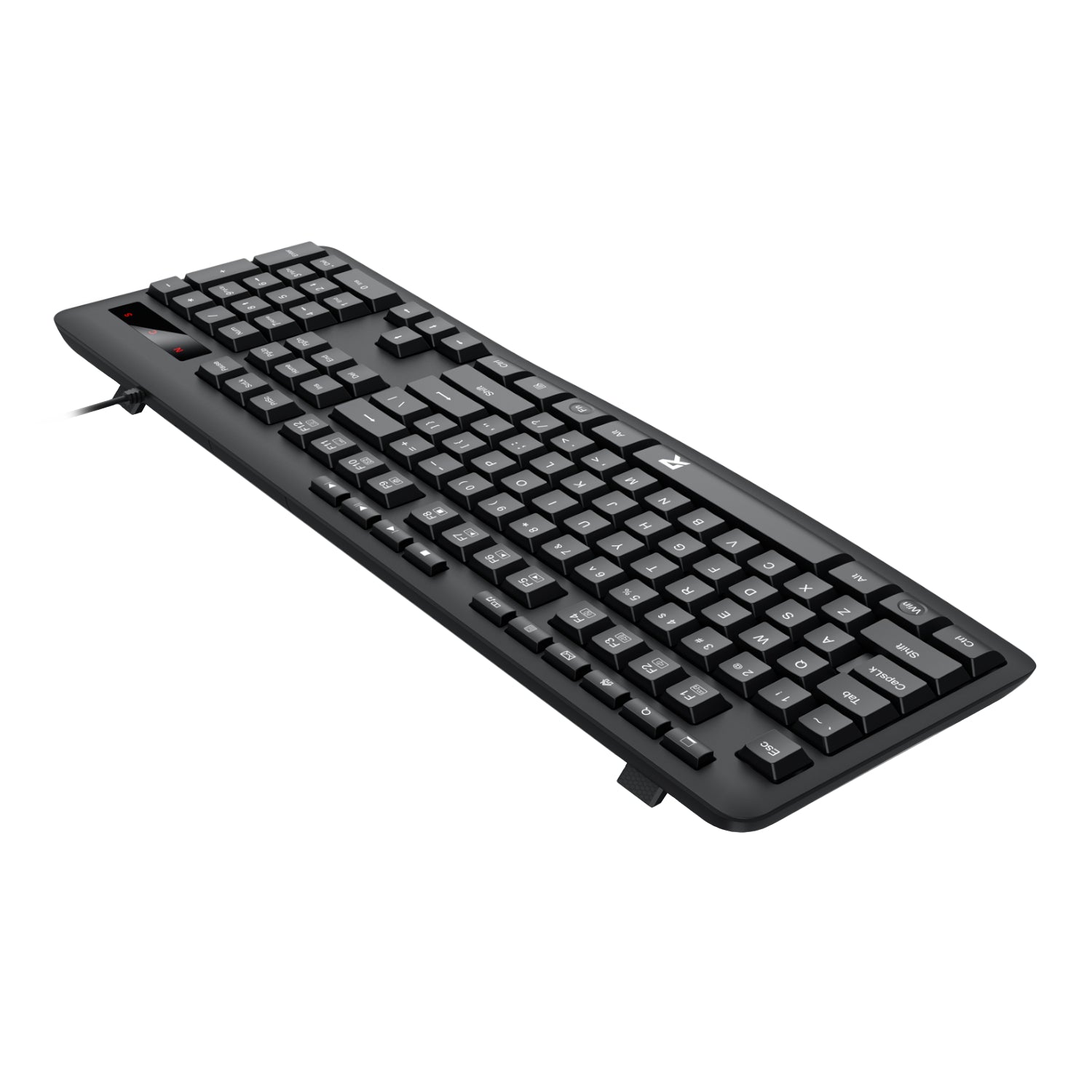 Redragon BK-7366 Full-size Ergonomic Membrane Office Keyboard - Black-3