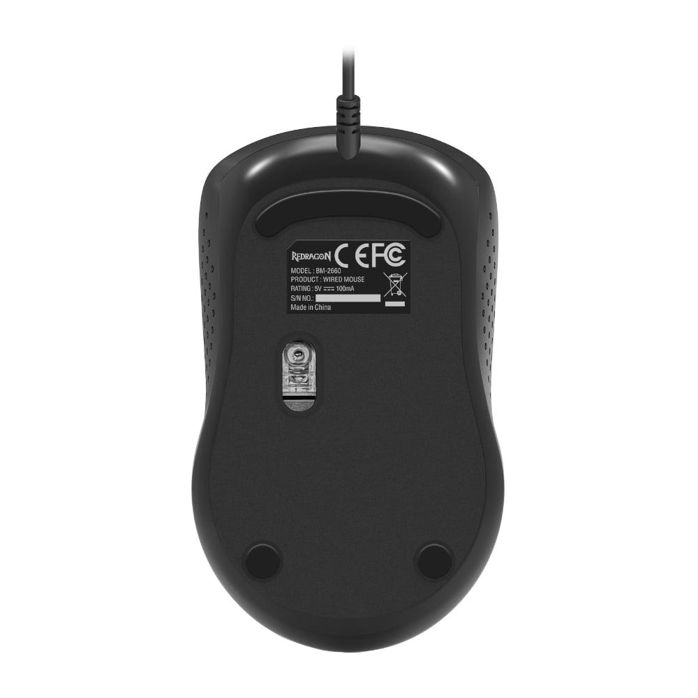 Redragon BM-4049 1200DPI USB Wired Optical Mouse - Black-4