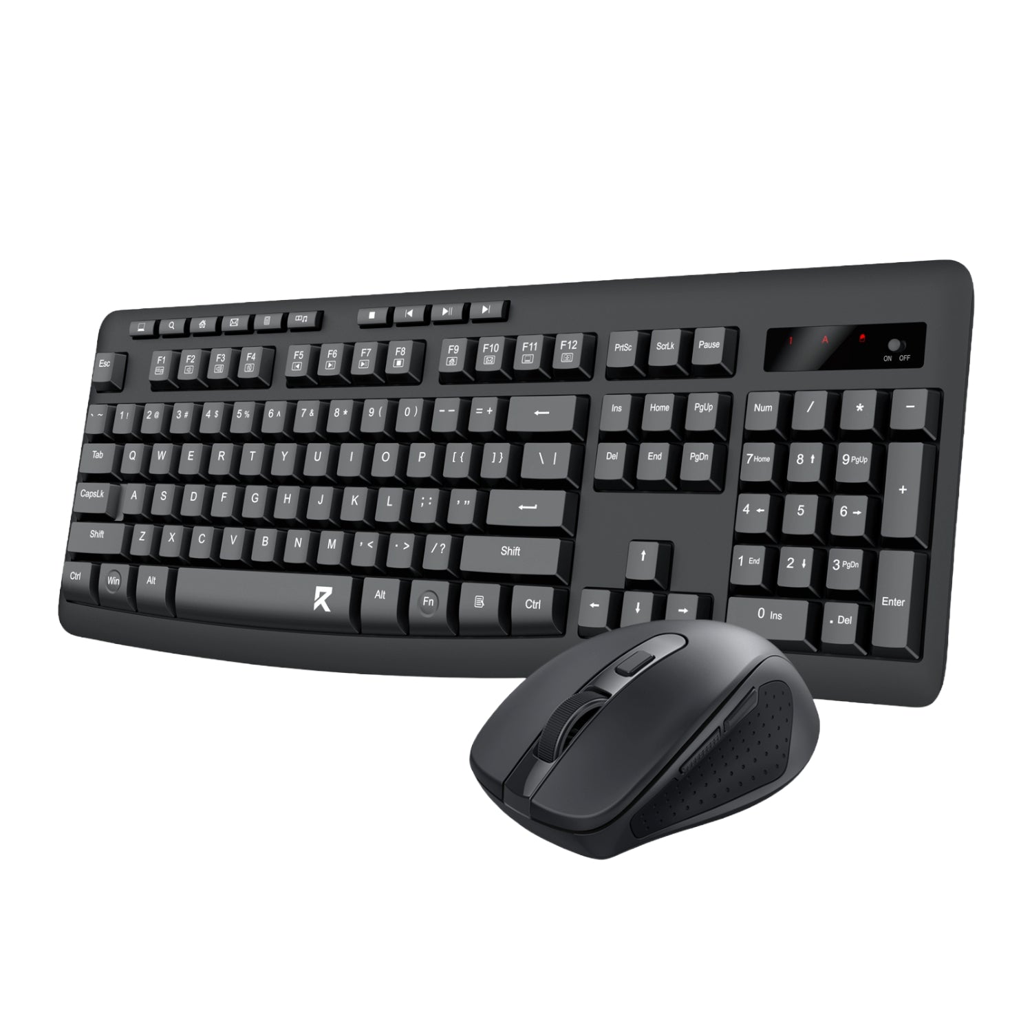 Redragon BS-7367-B Wireless Office Keyboard and Mouse Combo - Black-0