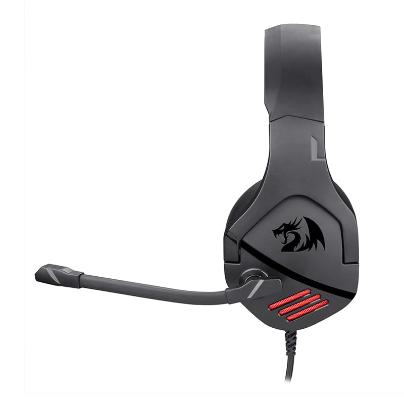 Redragon Theseus 3.5mm|2.0|Boom Mic Gaming Headset - Black (UNBOXED DEAL)