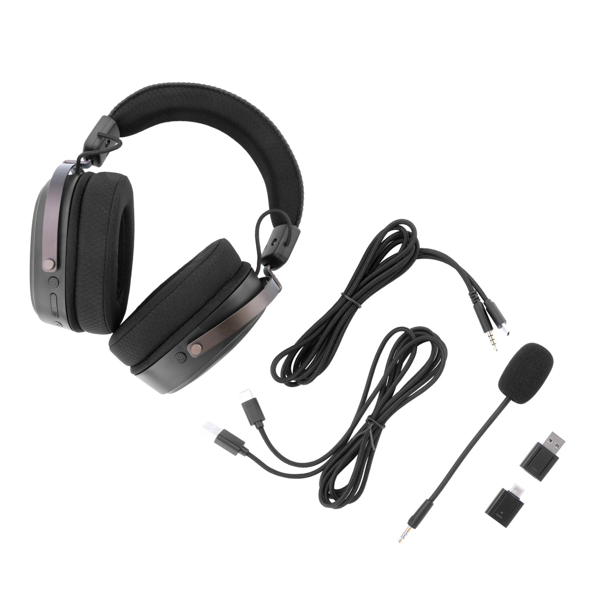 Redragon FURY WRS Over-Ear Wireless Gaming Headset - Black-5