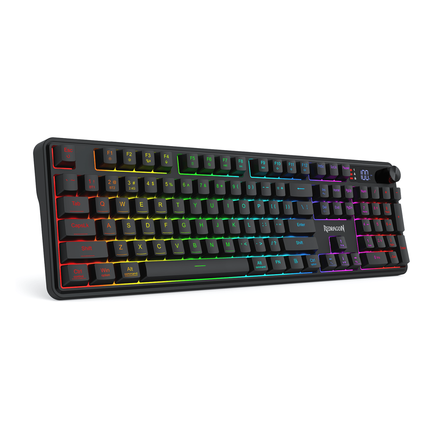Redragon RM104 PRO VOLCANO RGB Wireless Membrane Gaming Keyboard - Black-1