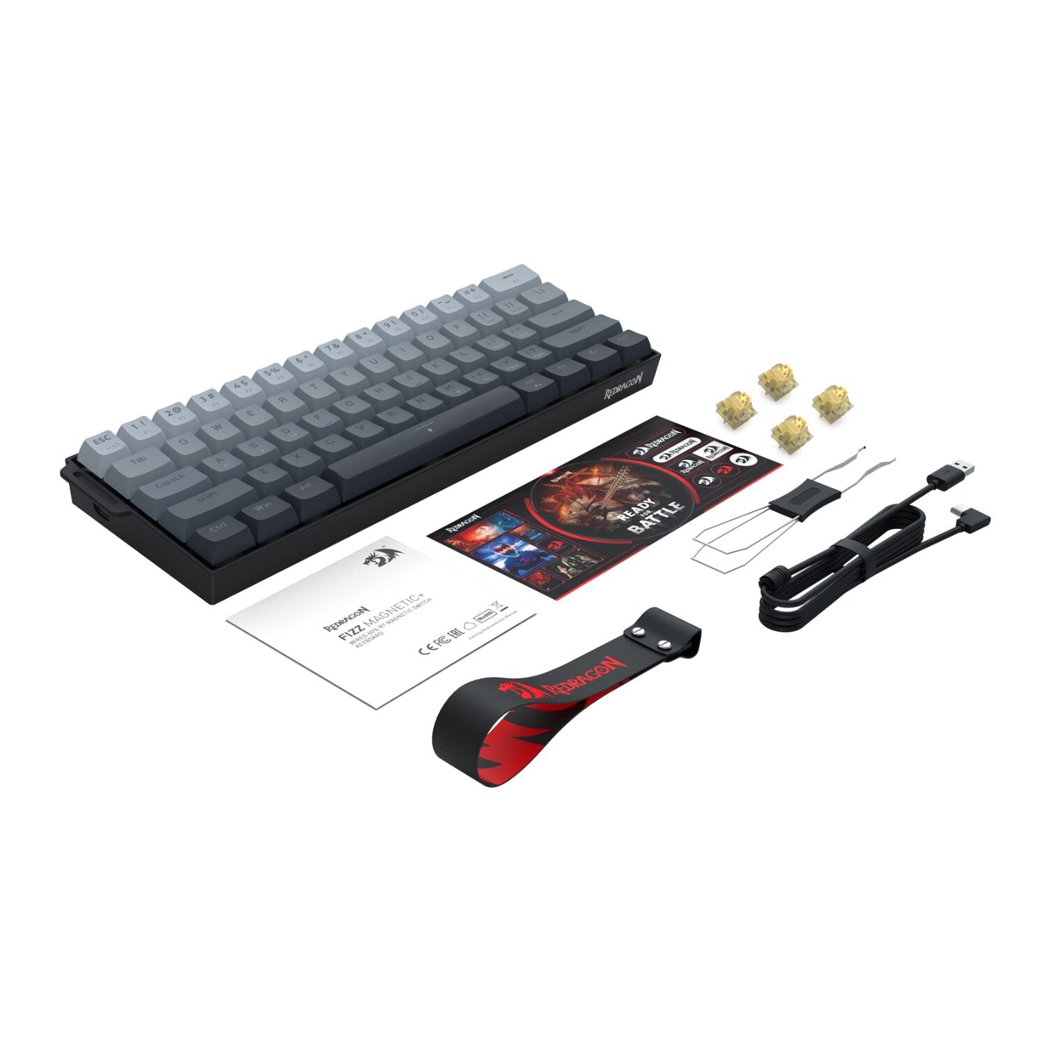 Redragon FIZZ Magnetic+ Wired 60% Gaming Keyboard-8