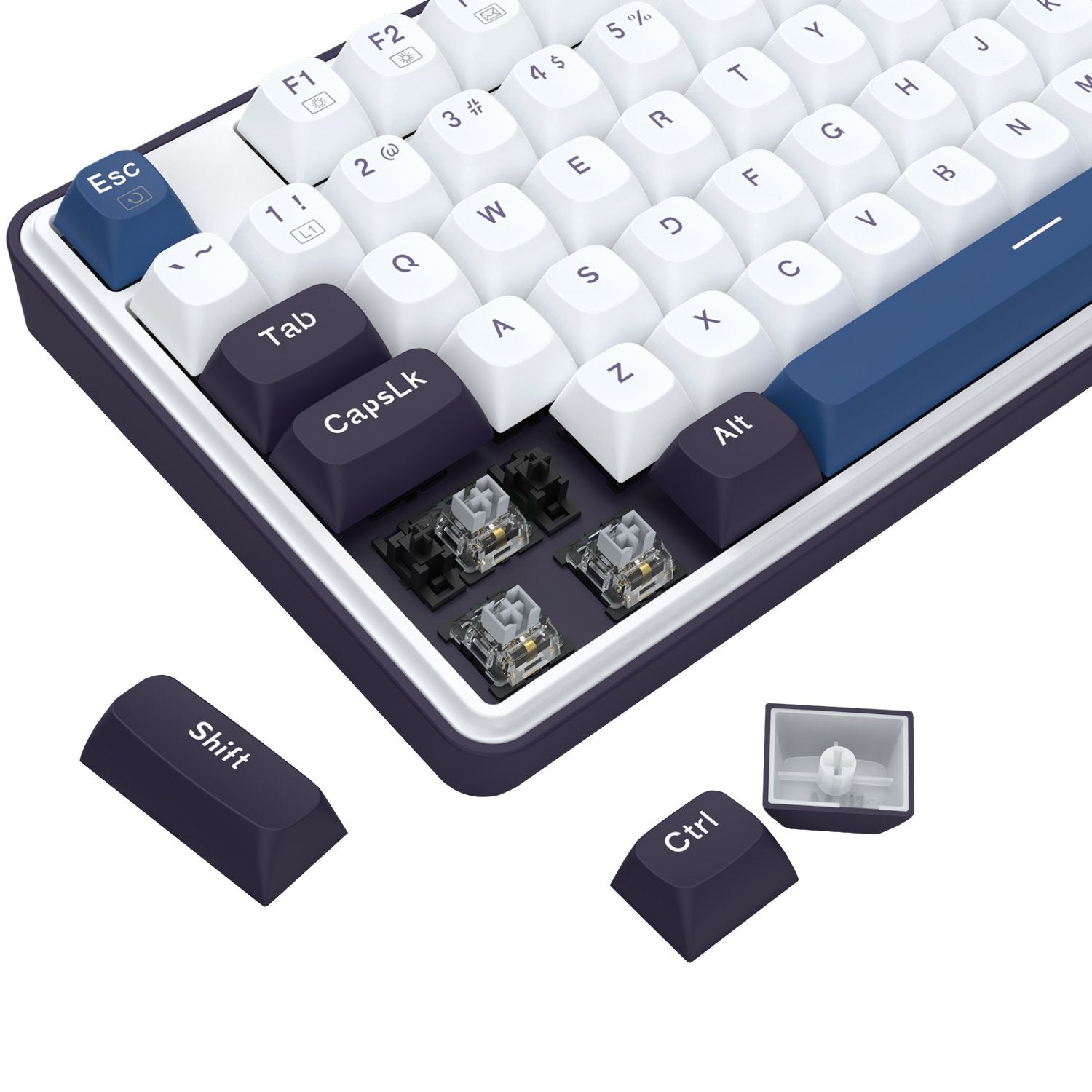 Redragon K689 WYVERN RGB Wired Mechanical Keyboard - White/Black-7