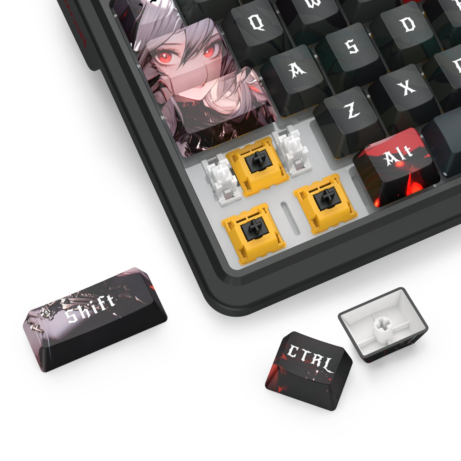 Redragon K719AK ARTEMIS PRO RGB Wireless LCD Mechanical Gaming Keyboard-6