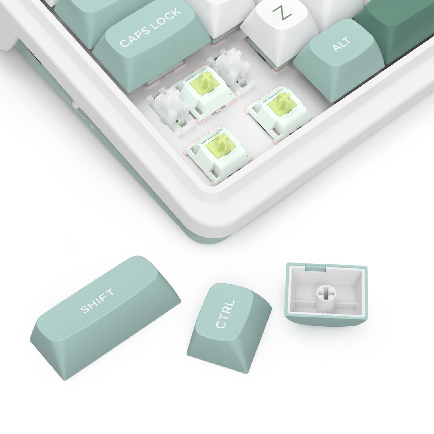 Redragon K719WGB GALATIN RGB PRO Full sized Wireless Gaming Keyboard - White-4