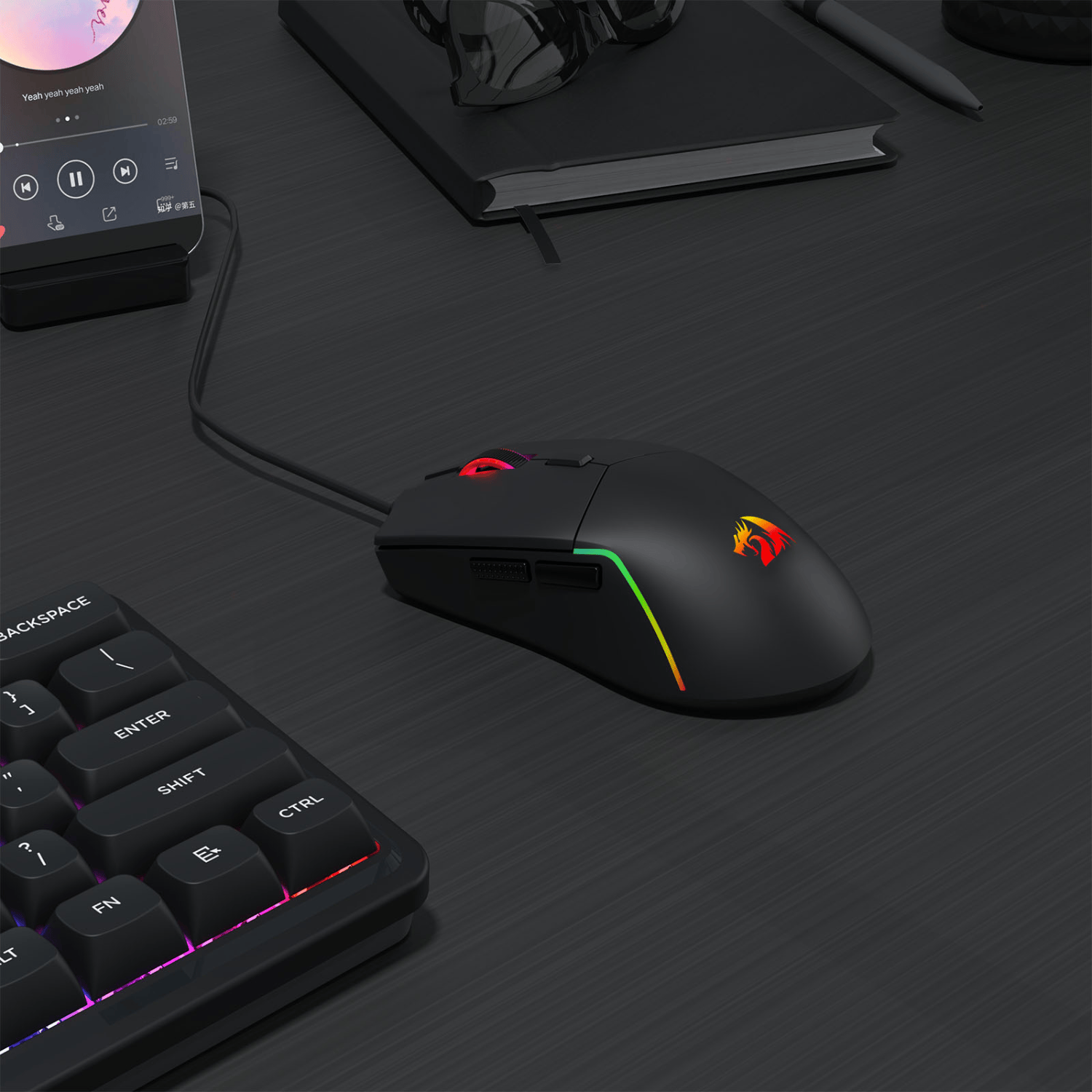 Redragon NAGA RGB 10000DPI Wired Gaming Mouse-2