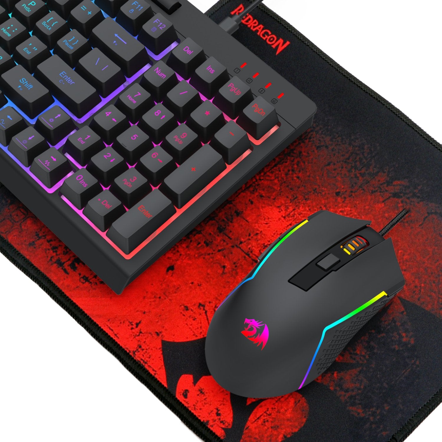 Redragon 4-in-1 Keyboard | Mouse | Mousepad | RGB Headset Gaming Combo-5