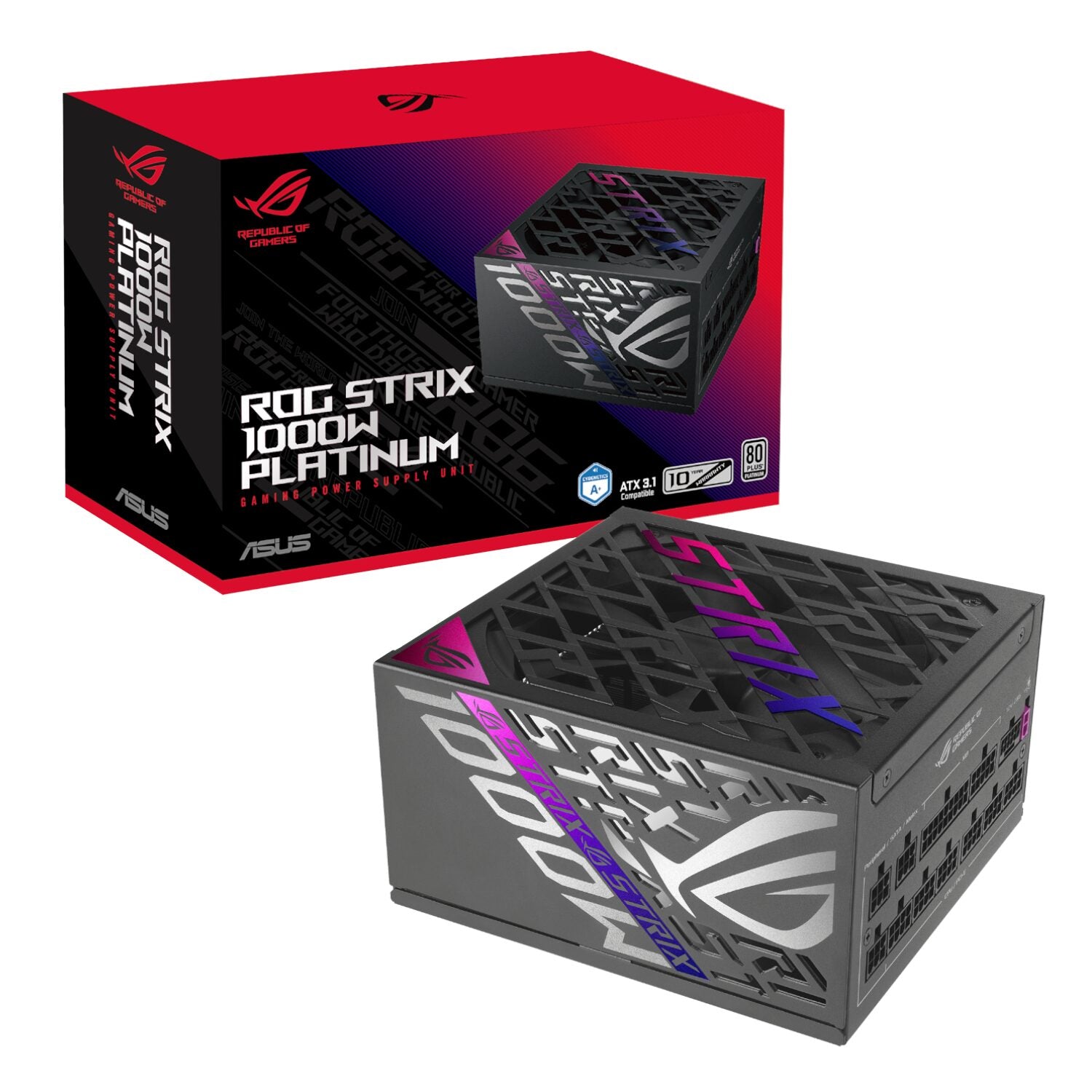 ASUS ROG STRIX 1000W 80 PLUS Platinum ATX 3.1 Fully-Modular Power Supply-0