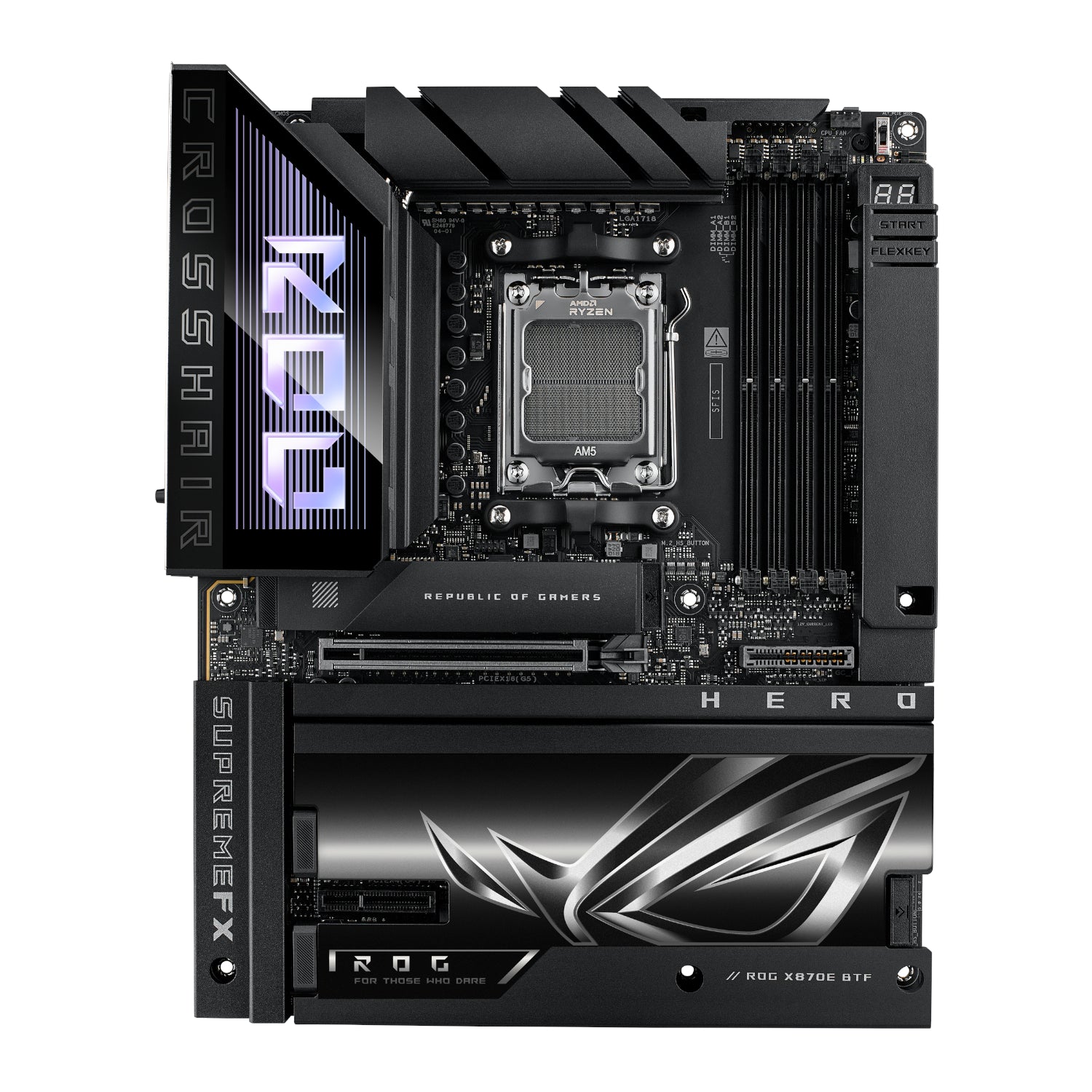 ASUS ROG CROSSHAIR X870E HERO BTF AMD AM5 ATX Gaming Motherboard-1