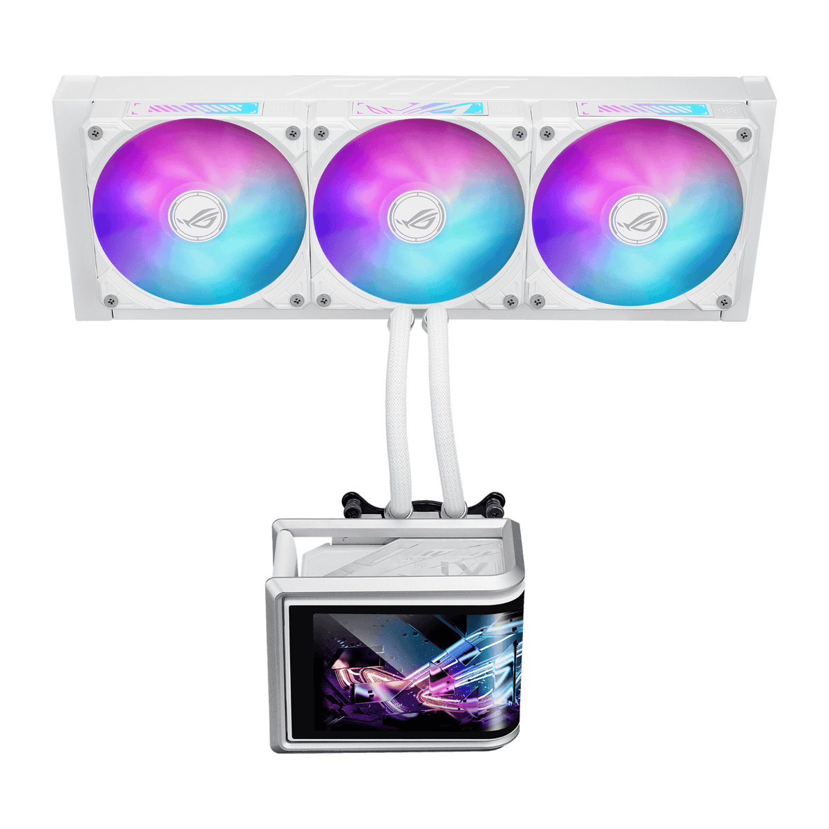 ASUS ROG Ryuo IV SLC 360 ARGB White Edition 360MM Liquid CPU Cooler - White-1